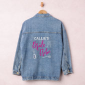 Aangepaste Bruidsstam Meisjesuitstap voor de Bruil Denim Jacket (Hangar)