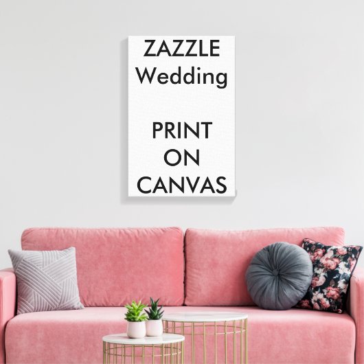 Aangepaste bruiloft 11 x 16,5" Canvas Print Muur K (Insitu (Woonkamer))