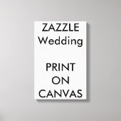 Aangepaste bruiloft 11 x 16,5" Canvas Print Muur K (Voorkant)