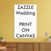 Aangepaste bruiloft 24 "x36" Canvas Fotoprint kuns (Insitu (Woonkamer))