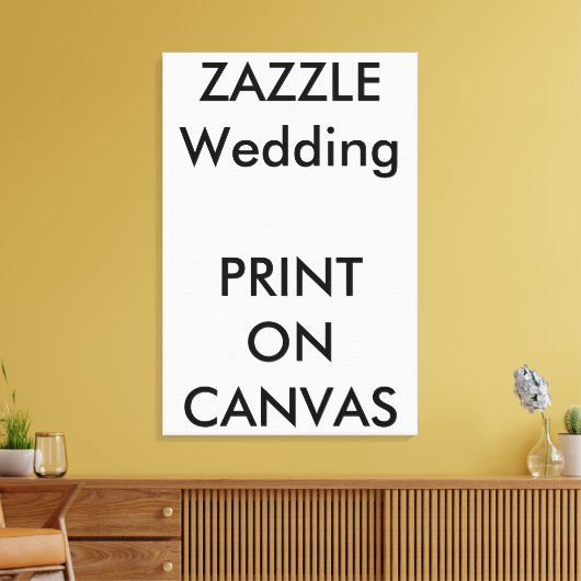 Aangepaste bruiloft 24 "x36" Canvas Fotoprint kuns (Insitu (Woonkamer))