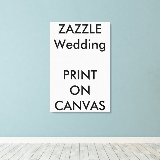 Aangepaste bruiloft 24 "x36" Canvas Fotoprint kuns (Insitu (Houten vloer))