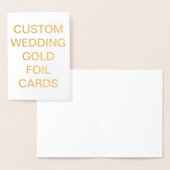 Aangepaste bruiloft 7 x 5 persoonlijke Gold Foil K Folie Kaarten (Display)