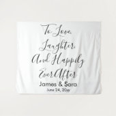 Aangepaste bruiloft achtergrond Afbeelding Afbeeld Wandkleed (Voorkant (horizontaal))