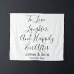 Aangepaste bruiloft achtergrond Afbeelding Afbeeld Wandkleed<br><div class="desc">aangepaste trouwachtergrond voor receptie,  calligrafie voor bruiloft achteruit,  tapijt voor bruiloft uit de bruiloft,  banner uit liefde voor bruiloft,  lachen en gelukkig ooit daarna,  aangepaste trouwachtergrond voor ceremonie,  huwelijksfotografie rustic bruiloft,  vrijgezellenfeest banner uit verlofpartijen,  achtergrond voor trouwhoofdetafel,  persoonlijke namen voor bruiloft achteruit</div>