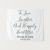 Aangepaste bruiloft achtergrond Afbeelding Afbeeld Wandkleed (Voorkant (horizontaal))