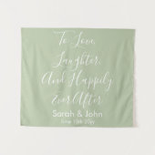 Aangepaste bruiloft achtergrond Afbeelding pagina  Wandkleed (Voorkant (horizontaal))