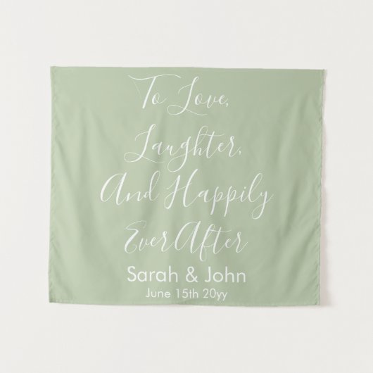 Aangepaste bruiloft achtergrond Afbeelding pagina Wandkleed (Voorkant (horizontaal))