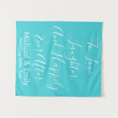 Aangepaste bruiloft achtergrond, bijtende zoekbann wandkleed (Voorkant (horizontaal))