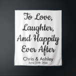 Aangepaste bruiloft achtergrond, bijtende zoekbann wandkleed<br><div class="desc">aangepaste trouwachtergrond voor receptie,  calligrafie voor bruiloft achteruit,  tapijt voor bruiloft uit de bruiloft,  banner uit liefde voor bruiloft,  lachen en gelukkig ooit daarna,  aangepaste trouwachtergrond voor ceremonie,  huwelijksfotografie rustic bruiloft,  vrijgezellenfeest banner uit verlofpartijen,  achtergrond voor trouwhoofdetafel,  persoonlijke namen voor bruiloft achteruit</div>