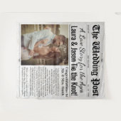 Aangepaste bruiloft achtergrond foto bruiloft kran wandkleed (Voorkant (horizontaal))