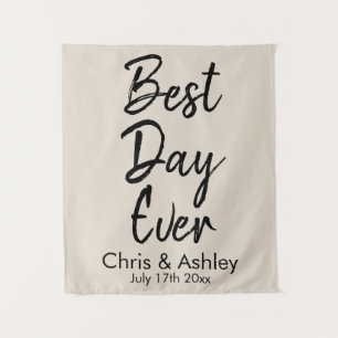 Aangepaste bruiloft achtergrond voor ceremonie Bes Wandkleed