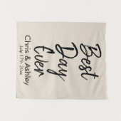 Aangepaste bruiloft achtergrond voor ceremonie Bes Wandkleed (Voorkant (horizontaal))