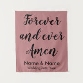 Aangepaste bruiloft-achtergrond voor ceremonie ooi wandkleed (Voorkant)