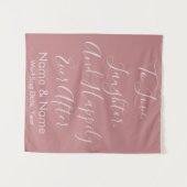 Aangepaste bruiloft-achtergrond voor Roos voor ont Wandkleed (Voorkant (horizontaal))