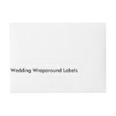 Aangepaste bruiloft Adresetiketten 1" x 7.25" 24 l Adreslabel Wikkel (Voorkant)
