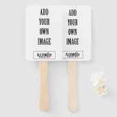 Aangepaste bruiloft, Afstuderen, begrafenis of pro Handwaaier (Voorkant en achterkant)