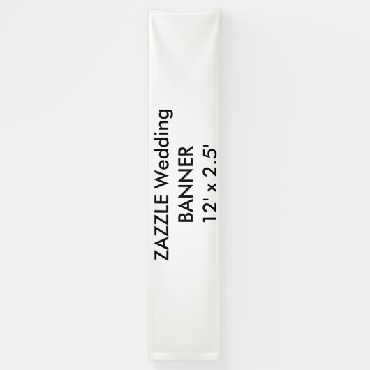 Aangepaste bruiloft banner 12 ' x 2,5 ' (Verticaal)