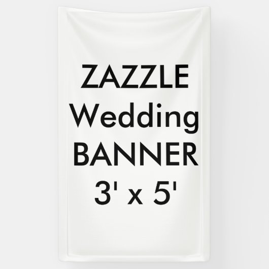 Aangepaste bruiloft banner 3' x 5' (Verticaal)