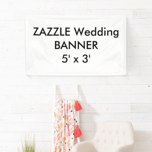 Aangepaste bruiloft Banner 5' x 3' (Insitu)