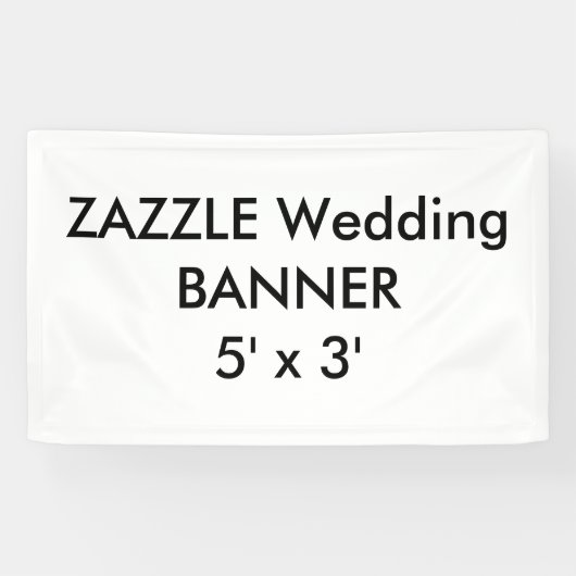 Aangepaste bruiloft Banner 5' x 3' (Horizontaal)