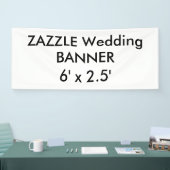 Aangepaste bruiloft Banner 6 x 2,5 inch (Beurs)