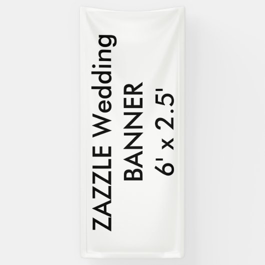 Aangepaste bruiloft Banner 6 x 2,5 inch (Verticaal)