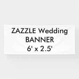 Aangepaste bruiloft Banner 6 x 2,5 inch