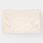 Aangepaste bruiloft banner | Elegante gouden lijne (Horizontaal)