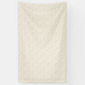 Aangepaste bruiloft banner | Elegante gouden lijne (Verticaal)