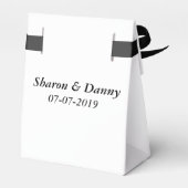 Aangepaste bruiloft bedankdoosjes (Achterkant)