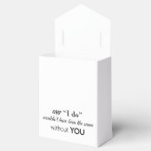 Aangepaste bruiloft bedankdoosjes (Geopend)