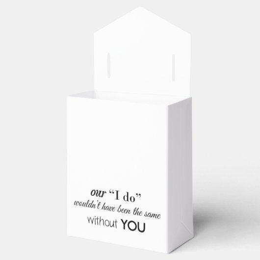 Aangepaste bruiloft bedankdoosjes (Geopend)