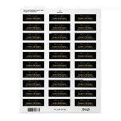 Aangepaste bruiloft Bedankt Je retouradres Label (Full Sheet)