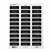 Aangepaste bruiloft Bedankt Je retouradres Label (Full Sheet)