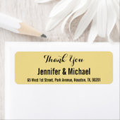 Aangepaste bruiloft Bedankt Je retouradres Label (Insitu)