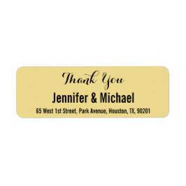 Aangepaste bruiloft Bedankt Je retouradres Label