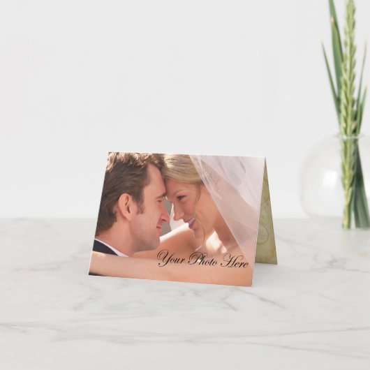 Aangepaste bruiloft Bedankt kaarten (Voorkant)