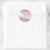 Aangepaste bruiloft Bedankt Lila Paarse lavendel O Ronde Sticker (Tas)