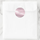 Aangepaste bruiloft Bedankt Lila Paarse lavendel z Ronde Sticker (Tas)