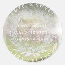 Aangepaste bruiloft Bedankt Mint groen glas