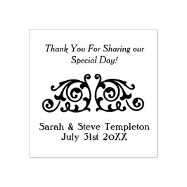 Aangepaste bruiloft Bedankt Rubberstempel