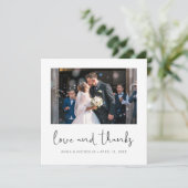 Aangepaste bruiloft - Bedankt voor je creditcard m (Staand voorkant)