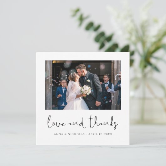 Aangepaste bruiloft - Bedankt voor je creditcard m (Staand voorkant)