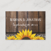 Aangepaste bruiloft behuizing Kaart: Routebeschrij Visitekaartje (Achterkant)