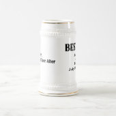 Aangepaste bruiloft Beste man Beer Stein Bierpul (Center)