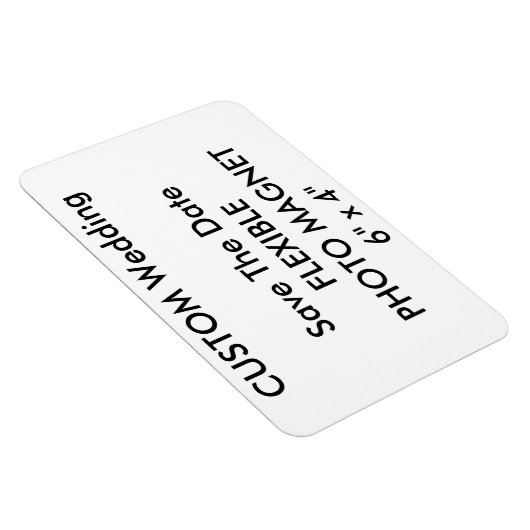 Aangepaste bruiloft Bewaar de datum Foto Koelkast  Magneet (Rechterzijde)