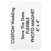 Aangepaste bruiloft Bewaar de datum Foto Koelkast Magneet (Verticaal)