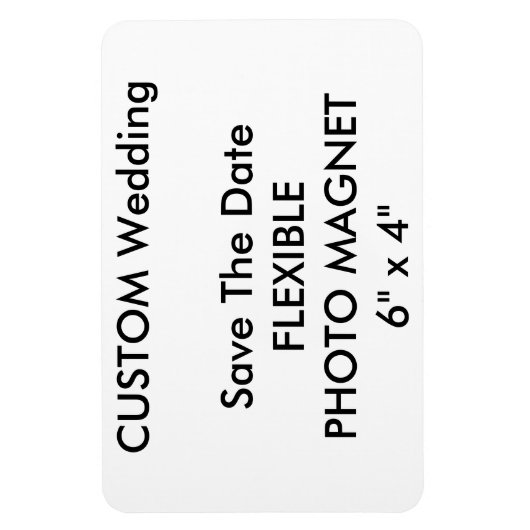 Aangepaste bruiloft Bewaar de datum Foto Koelkast Magneet (Verticaal)