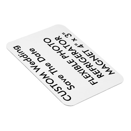 Aangepaste bruiloft Bewaar de datum Foto Koelkast  Magneet (Rechterzijde)